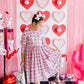 SALE Disco Bows 3/4 Sleeve Pocket Twirl Dress