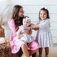 SALE Pumpkin Picnic 3/4 Sleeve Ruffle Twirl Dress