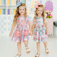 SALE Quilted Dinos S/S Pocket Twirl Dress