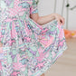 SALE Quilted Dinos S/S Pocket Twirl Dress