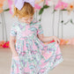 SALE Quilted Dinos S/S Pocket Twirl Dress