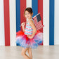SALE Red, White & Cute Tank Tutu Leotard