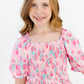SALE Strawberry Shortcake Smocked Ruffle Dress