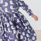 SALE Tied with a Boo 3/4 Ruffle Twirl Dress
