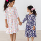 SALE Tied with a Boo 3/4 Ruffle Twirl Dress