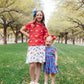 SMU Red Mustang Ruffle Pocket Tee