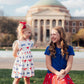 SMU Red Mustang Ruffle Twirl Skort