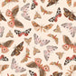Butterfly Vintage Dress in Cream