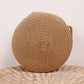 Summer Woven Straw Crossbody Bag for Women | Fashion Round Handmade Rattan Beach Small Handbag (Travel Female Shoulder Bag)