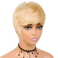 Rebecca Grey Bob Wig | Short Straight Pixie Human Hair with Bangs