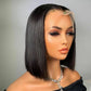 180% Density Deep Wave Bob Wig | Transparent Lace Front Human Hair