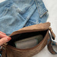 Stylish Hobo Solid Color Satchel | Luxury Designer Chest Bag & Women's PU Leather Waist Bags (Wide Strap Fashion Fanny Shoulder Pack)