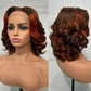 100% Human Hair | Highlight | Vietnamese | Bob | Bouncy | Loose | Curly | HD Lace Closure | Glueless Wigs | Human Hair | Ready To Wear