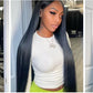 46-50 Inch | 13x6/13x4 Lace Width | Bone Straight | Brazilian | Remy Hair | HD Transparent Lace Frontal Wig - 200% Density