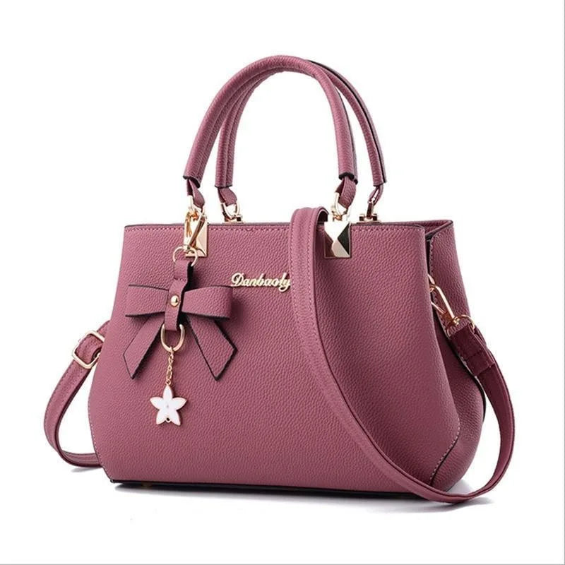 Women's Handbag Patchwork Shoulder Messenger Bag | Office Work PU Leather Female Bag & Ladies Luxury Elegant Handbag