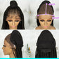 Updo Braided Wig with Curly Ends & Baby Hair | Lace Front