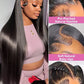 46-50 Inch | 13x6/13x4 Lace Width | Bone Straight | Brazilian | Remy Hair | HD Transparent Lace Frontal Wig - 200% Density