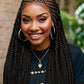 32" Cornrow Braided Wig | Full Lace Box Braids | Transparent Lace Front Wig for Black Women