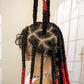 36" Big Knotless Box Braided Full Lace Wig | Cornrow Braiding Wig | Baby Hair | Synthetic Braids | For Women