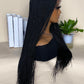 30 Inch Box Braids Wig | Kanekalon Fiber | Heat Resistant | Lace Front | For Black Women