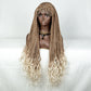 36" Water Wave Braided Wig | Lace Front | Baby Hair | Long Braids