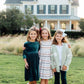 Fall Stripes 3/4 Sleeve Pocket Twirl Dress