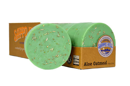 Sappo Hill Glycerine Creme Aloe Oatmeal Bar Soap, 12-Pack (3.5 Oz.)