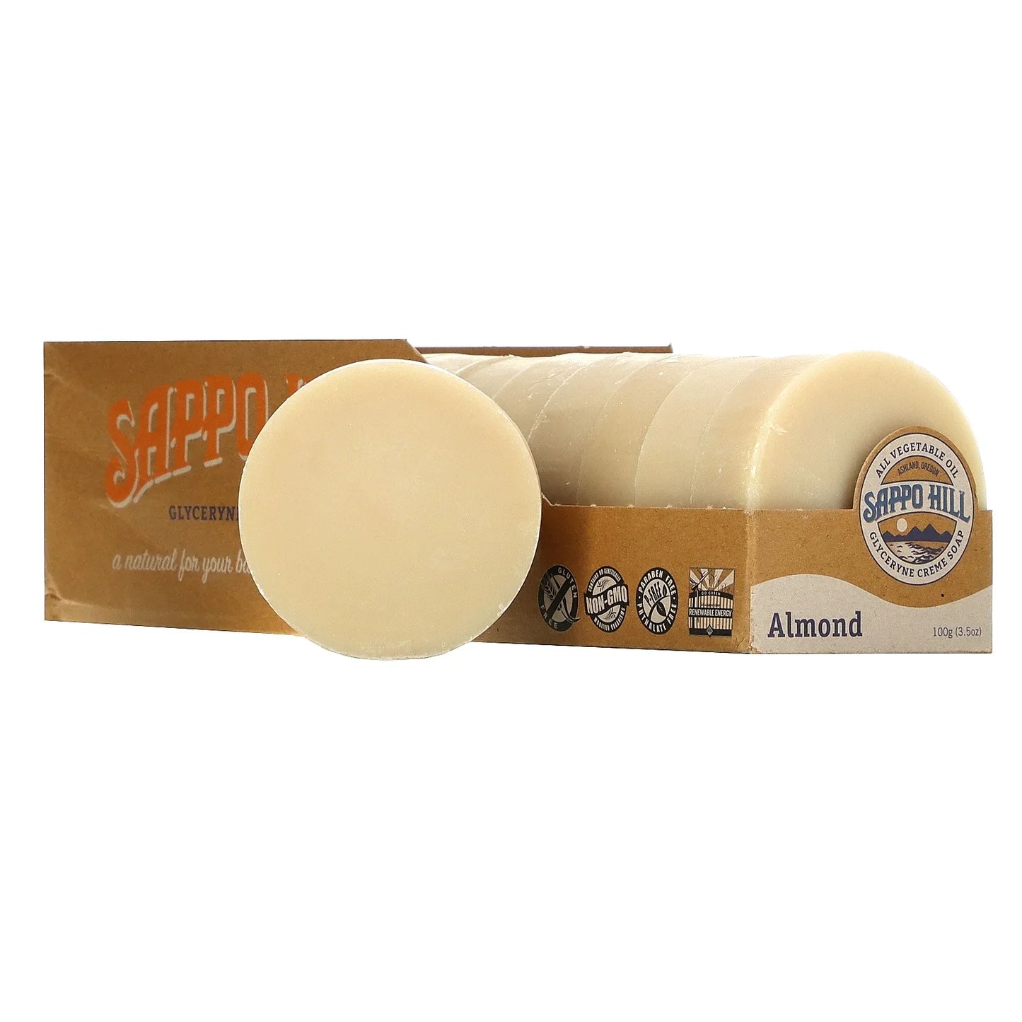 Sappo Hill Almond Glycerine Soap - 3.5 Oz - 12-Pack
