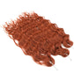 24" Orange Twist Crochet Hair | Synthetic Deep Wave Braiding Hair Extensions | Water Wave Hair | Heat Resistant Fiber | 60 Strands/Pack