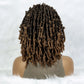 16" Short Knotless Butterfly Locs Wig | Synthetic Lace Front