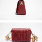 Fashion Design Metal Buckle Women's Shoulder Bag | Luxury Brand Solid Colour Printed Head Bag (Casual Crossbody for Parties)