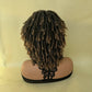 Afro Bob Faux Locs Wig | Crochet Twist Braids | Short Dreadlocks Wig | Synthetic Braided Wig