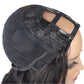 Kinky Straight U-Part Wig | Black & Brown Human Hair for Seamless Blend