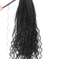 30" Crochet Boho Box Braids | Human Hair Curly Ends | Pre-Looped | Brazilian Remy Hair Extensions
