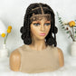 Handmade Bantu Knots Braided Full Lace Wig | Knotless Braids | Baby Hair | Synthetic Hair | Black Women