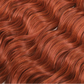 24" Orange Twist Crochet Hair | Synthetic Deep Wave Braiding Hair Extensions | Water Wave Hair | Heat Resistant Fiber | 60 Strands/Pack