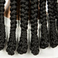 Cornrow & Bantu Knots Braided Wig | Stitch Braids | Full Lace | Synthetic Hair | Kima Wigs