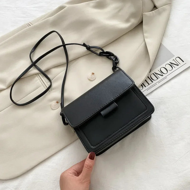 Fashion Brand Women's Small Crossbody Bag | Lightweight PU Leather Messenger Bag (Flap Handbag Purse, Summer Travel Bag for Female)