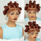 Ginger Full Lace Handmade Bantu & Dreadlock Braided Wig with Baby Hair | Synthetic Braided Wig for Black Women