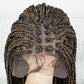 36" Water Wave Braided Wig | Lace Front | Baby Hair | Long Braids