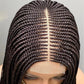 Ready-to-Ship 28" Center Part Box Braids Wig | 13x4 Lace Front | Middle Part | Kanekalon