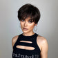 Natural Black Pixie Cut Wig with Fluffy Bangs | Short Layered Heat-Resistant Synthetic Hair for Daily Wear