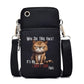 Women's Handbags Black Explosive Coffee Cat Messenger Bags | Female Cartoon Shoulder Bag Purse (Fashion Mobile Phone Crossbody Bags)