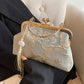 Chinese Style Embroidered Shoulder Bag | Elegant Handbag & Retro Small Square Bag (Wedding Party Luxury Designer Women's Evening Clutch)