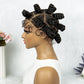 KIMA Bantu Knot Knotless Box Braids Wig | 350# Blonde Braided Bun Full Lace Wig for Black Women
