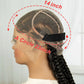 34" Twisted Cornrow Full Lace Braided Wig | Baby Hair | Synthetic Lace Front Braids | Black Women