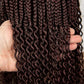 Short 14" Bob Braided Wig | Curly Knotless Box Braids | Synthetic Machine Made Wig | For Black Women