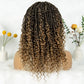Short Bohemian Box Braids Wig | Full Lace | Curly Ends | Baby Hair | Synthetic Boho Wig