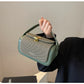 High-Grade Sense Women's Small Square Bags | Trendy Classic PU Leather Lady Commuter Shoulder Bag & Short Handle Handbags