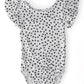 Scattered Dot S/S Flutter Sleeve Leotard